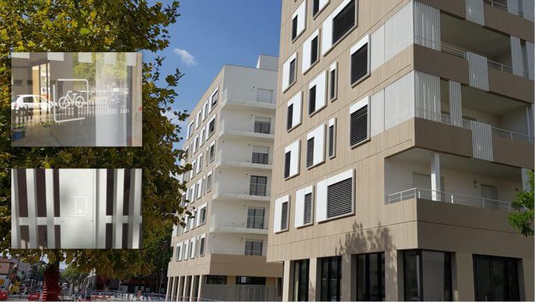 DE BOUCHE A OREILLE • Signalétique immobilière Logements Opération SO'8, Lyon pour NACARAT.